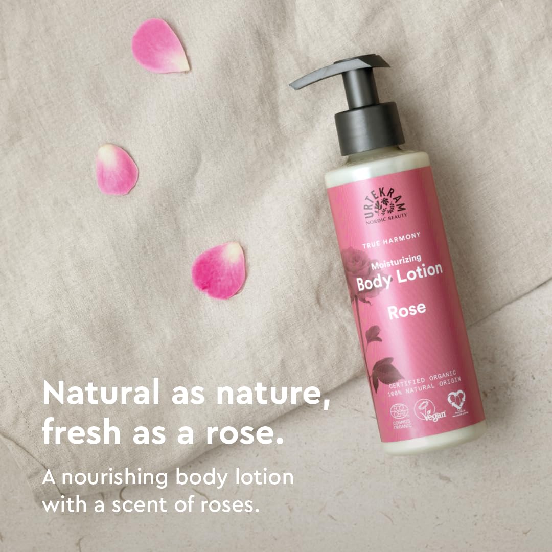 URTEKRAM Rose Body Lotion, 245 ML
