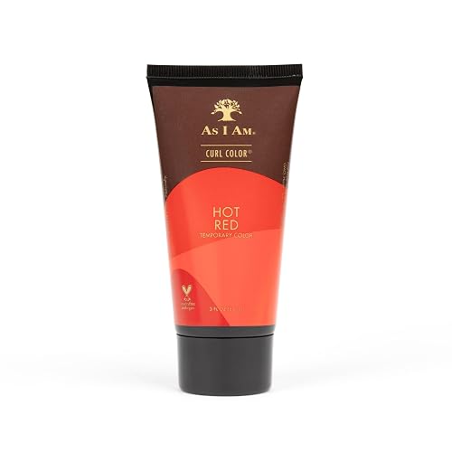 As I Am Curl Color - Hot Red - 3 oz - Temporary Color & Curling Gel - Medium Hold - Vegan & Cruelty Free