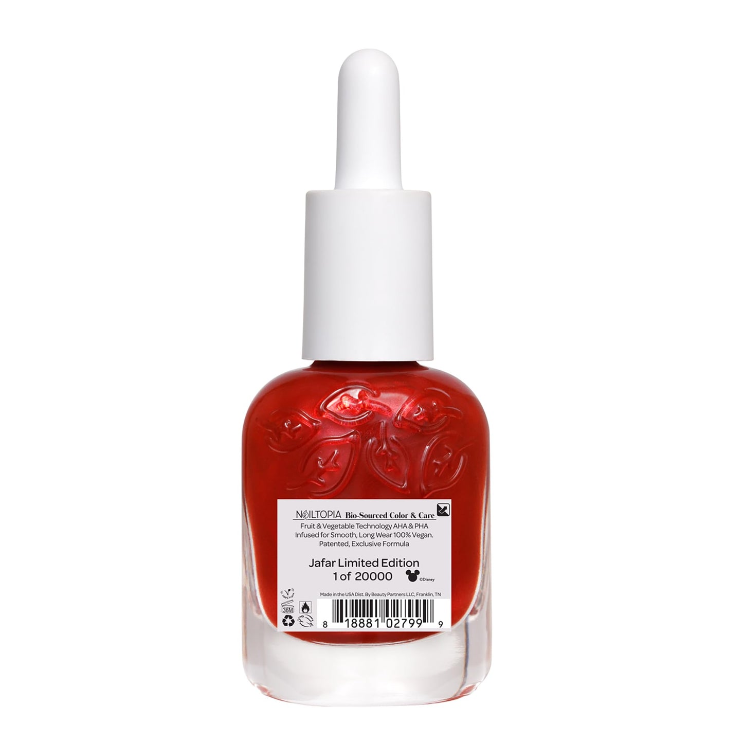 Nailtopia Bio-Sourced Chip Free Nail Lacquer Disney Collection, Jafar, 0.41 oz - All Natural - Vegan - Strengthening - Quick-Dry - Long Lasting Beauty & Personal Care Nailtopia