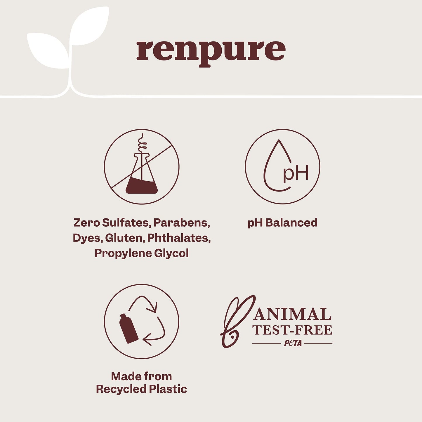 Renpure Originals pomegranate & mango body wash, 24 Ounce
