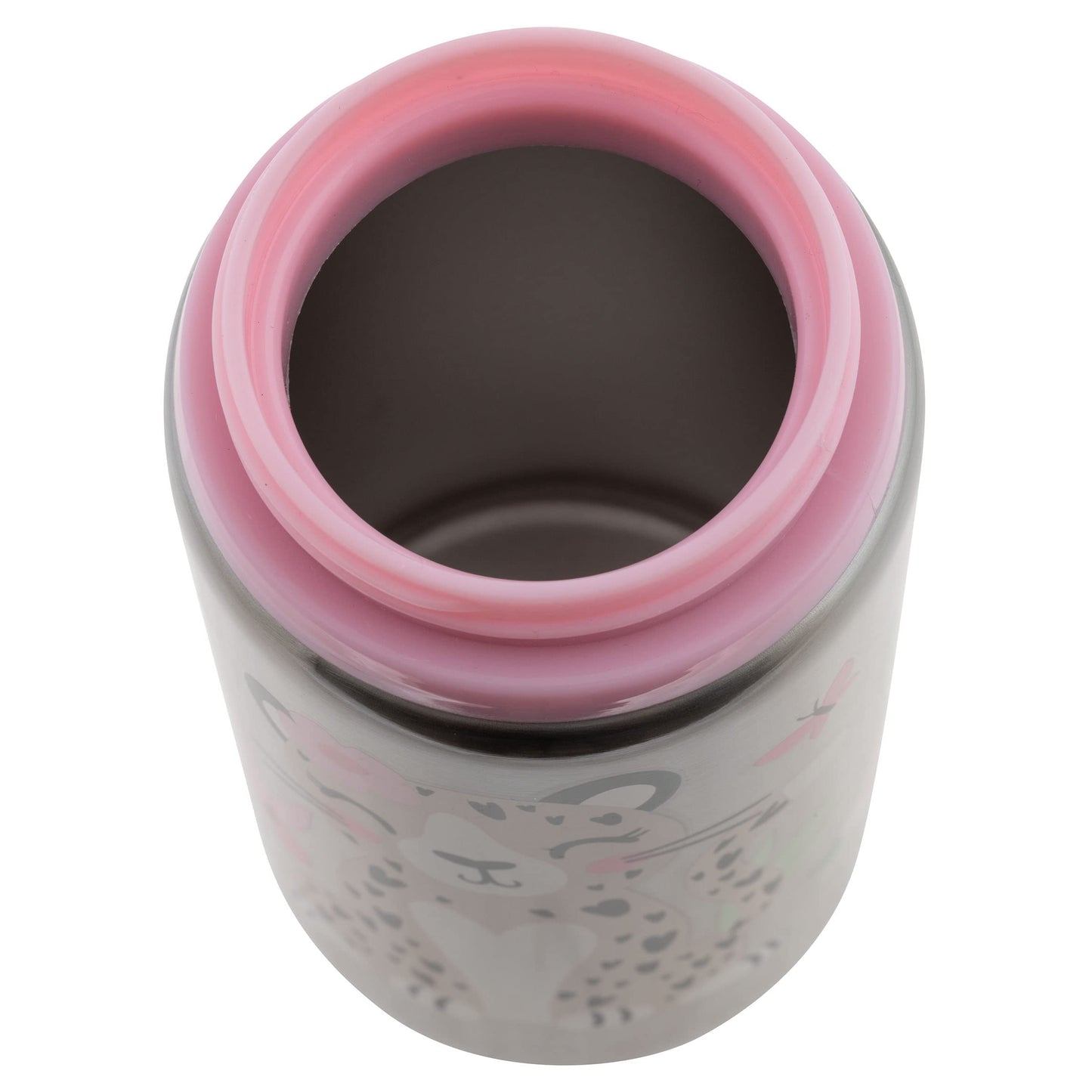 Stephen Joseph STAINLESS STEEL WATER BOTTLES PINK DINO, 18 Oz