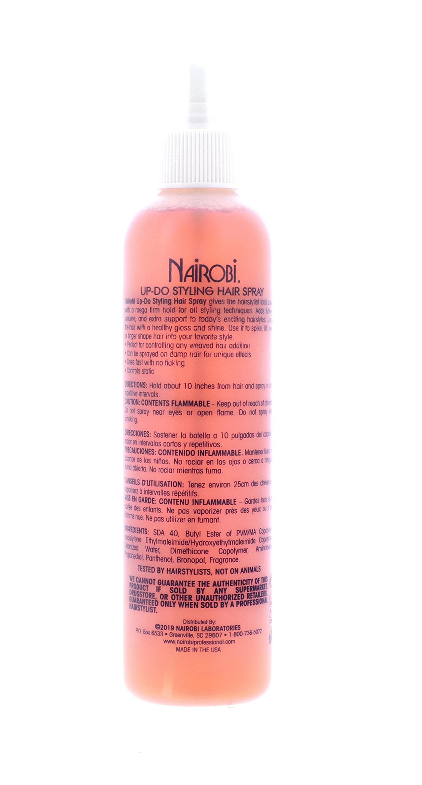 Nairobi UP-DO Styling Hairspray for Unisex - 8 oz Hairspray