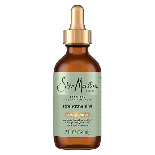 Shea Moisture Strengthening Scalp & Hair Oil Rosemary & Vegan Collagen To Protect The Scalp And Strengthen Hair With ScalpBoost Technology