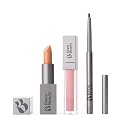 Rinna Beauty Icon Lip Kit - Delilah - All-in-One Lip Kit Includes Lipstick, Lip Gloss, Lip Liner - PINK NUDE look - Anti-Aging, Moisturizing,