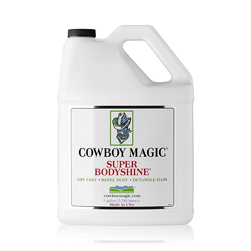 COWBOY MAGIC Super Bodyshine FAST DRY REPEL DUST DETANGLE HAIR Refill Gallon