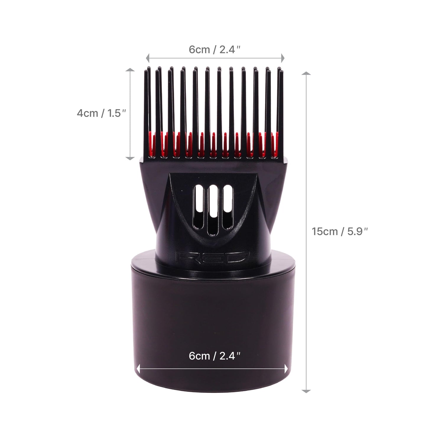 Red by Kiss Detangling Blow Dryer Hair Styling Pik, Double Layer Pik Attachment for Smooth, Frizz-Free Hair, Compatible with Most Hair Dryers, Wigs Beauty and Personal Care Red by Kiss