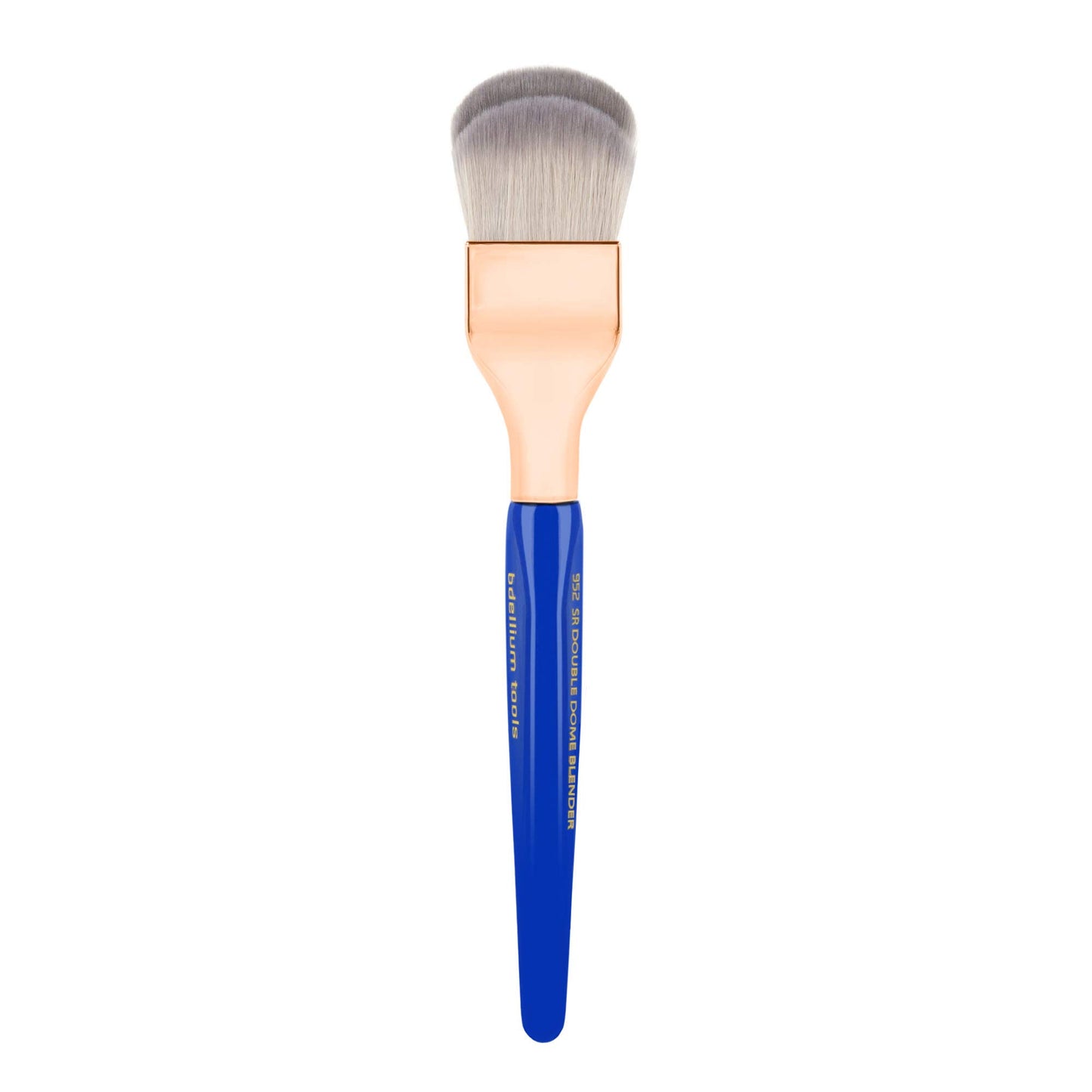 Bdellium Tools Professional Makeup Brush - Golden Triangle 952 Small Rounded Double Dome Blender - With All Vegan and Soft Synthetic Fibers,