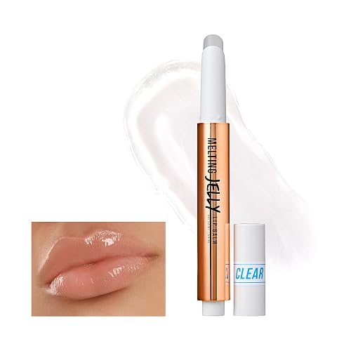 KISS NEW YORK Professional Melting Jelly Lip Balm, High Shine & Moisturizing Lip Stick, Long Lasting, Plumping Effect Look, Non-Sticky & Not Cakey