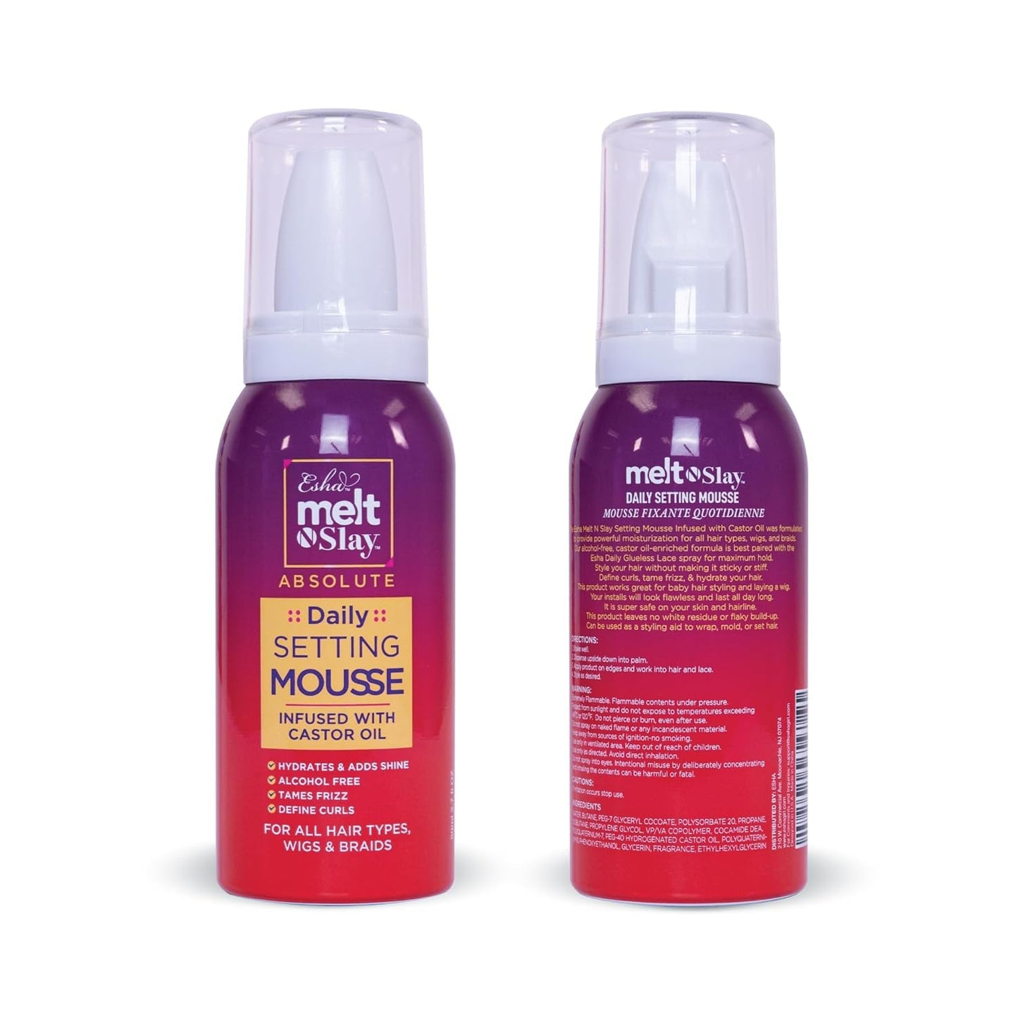 Esha Melt N Slay Daily Setting Hair Mousse (2.7 Fl oz)