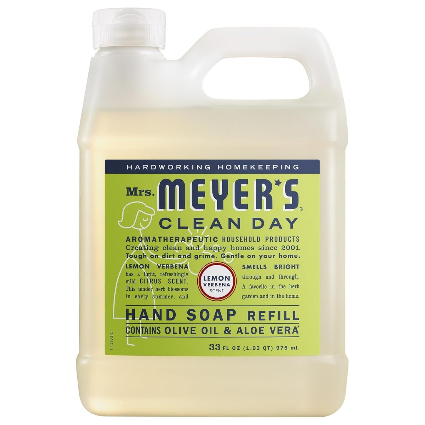 Mrs. MEYER'S CLEAN DAY Hand Soap Refill Scent Variety Pack 2 CT (Lemon Verbena + Rain Water)