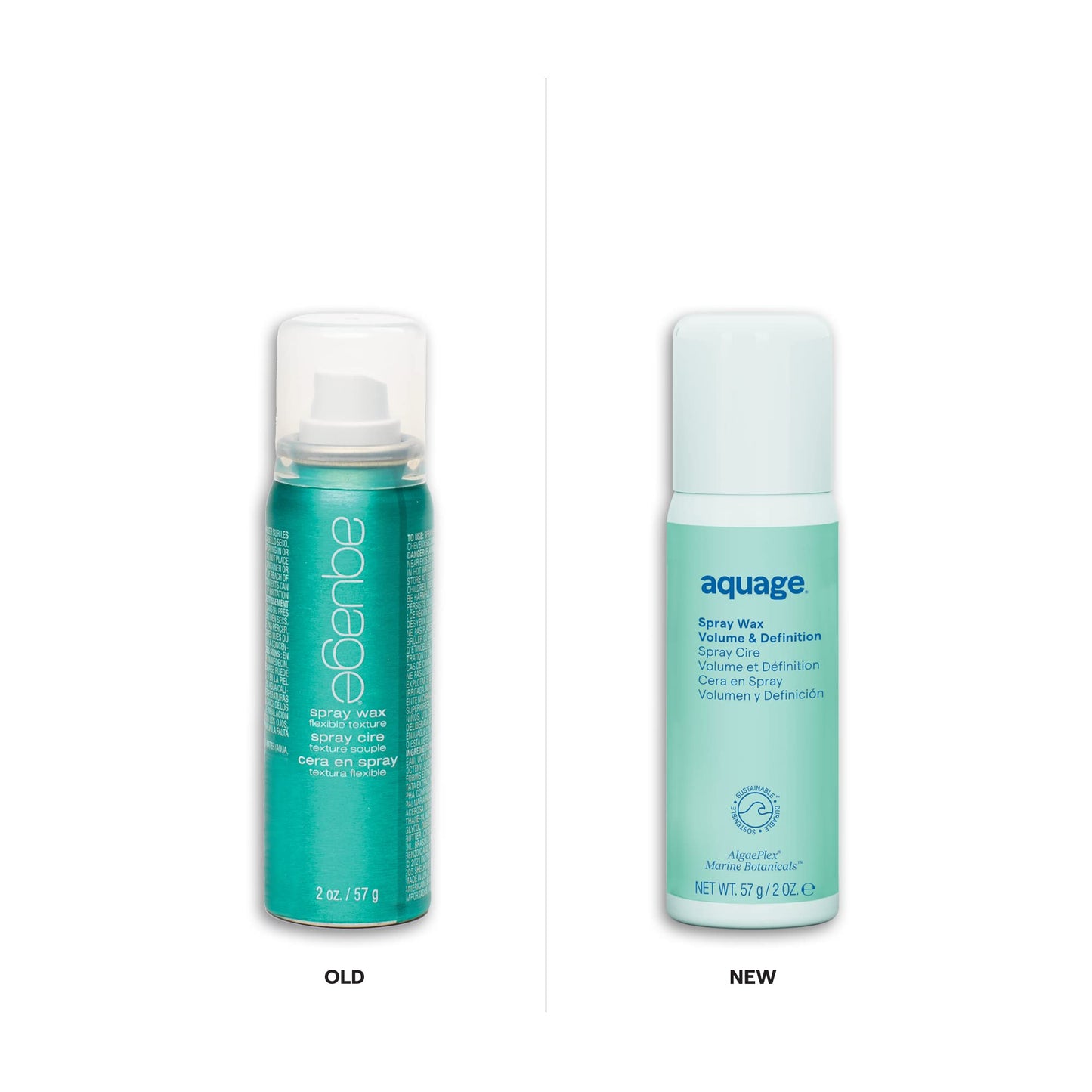 Aquage Spray Wax, Flexible Texturizing Spray, Travel Size, Gives Soft Texture, Volume, and Embraces Natural Hair, 2 oz.
