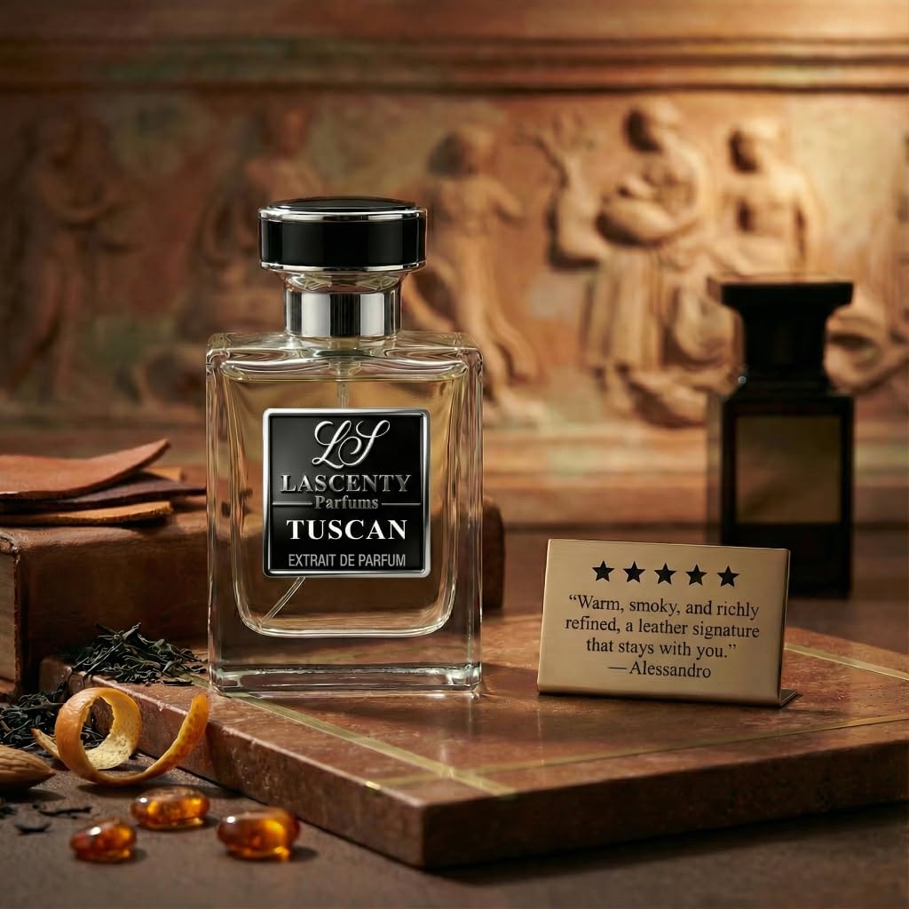 LaScenty TUSCAN Inspired by Tuscan Leather, Leather Amber Woody Perfume and Cologne for Men and Women, Long Lasting Intense Fragrance with Strong High Beauty & Personal Care LaScenty