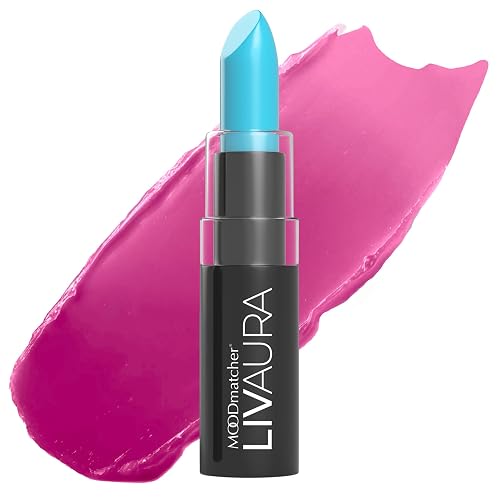 MOODmatcher LIVAURA Long Lasting Lipstick for Women - Color Changing Moisturizing Cream Lipsticks, Smudge Proof Lip Stick, Easy to Apply Lip Makeup,