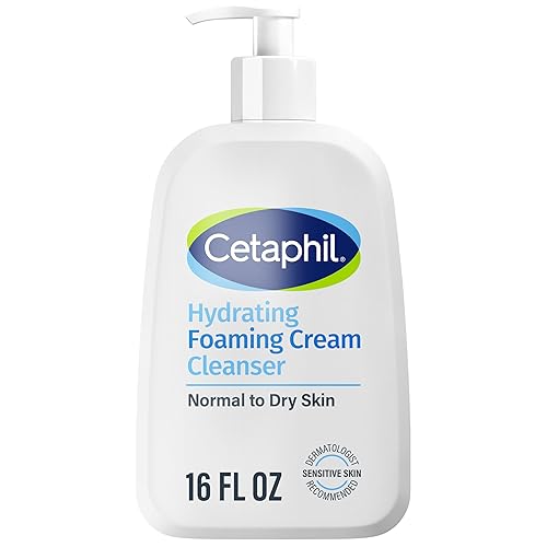 Cetaphil Cream to Foam Face Wash, Hydrating Foaming Cream Cleanser, 16 oz, For Normal to Dry, Sensitive Skin, with Soothing Prebiotic Aloe