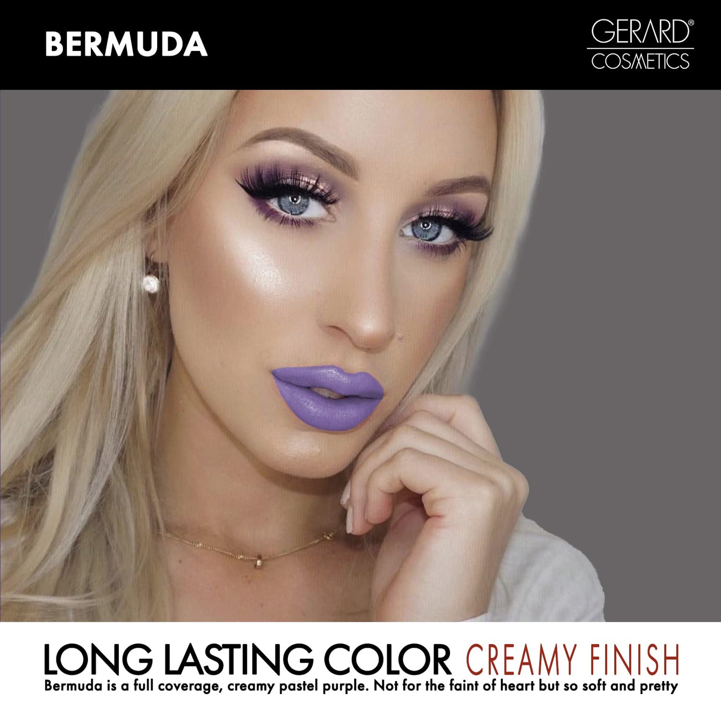 Gerard Cosmetics Color your Smile Lighted Lip Gloss - Bermuda for Women - 0.23 oz Lip Gloss