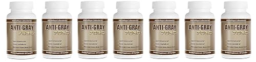 Anti-Gray Hair 7050 Helps Restore Natural Hair Color 60 Capsules Per Bottle (7 Bottles)