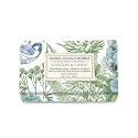 Michel Design Works Soap Bar, Cotton & Linen Medium, Beautiful Design, Triple-milled