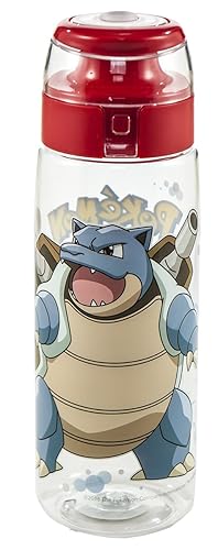 Zak 25-oz Pokemon Water Bottle with Flip-Top Cap & Carrying Loop, BPA-Free and Break Resistant (Blastoise)