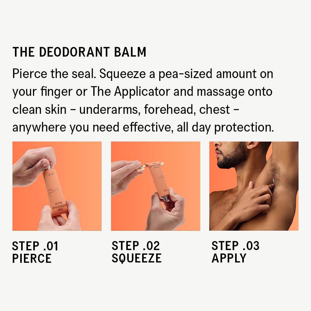 AKT Deodorant Balm 1.7 Fl Oz, Natural Deodorant for Men and Women, Award-Winning, Multi-use, Cream Deo Without Aluminum, Sc.03 The Onsen, Plastic Beauty and Personal Care AKT