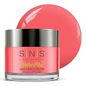 SNS Nail Dip Powder, Gelous Color Dipping Powder - Fuggetaboutit (Pink/Orange) - Long-Lasting Acrylic Nail Color Lasts 14 Days - Low Odor & No UV Lamp Beauty & Personal Care SNS HEALTHY NATURAL NAILS