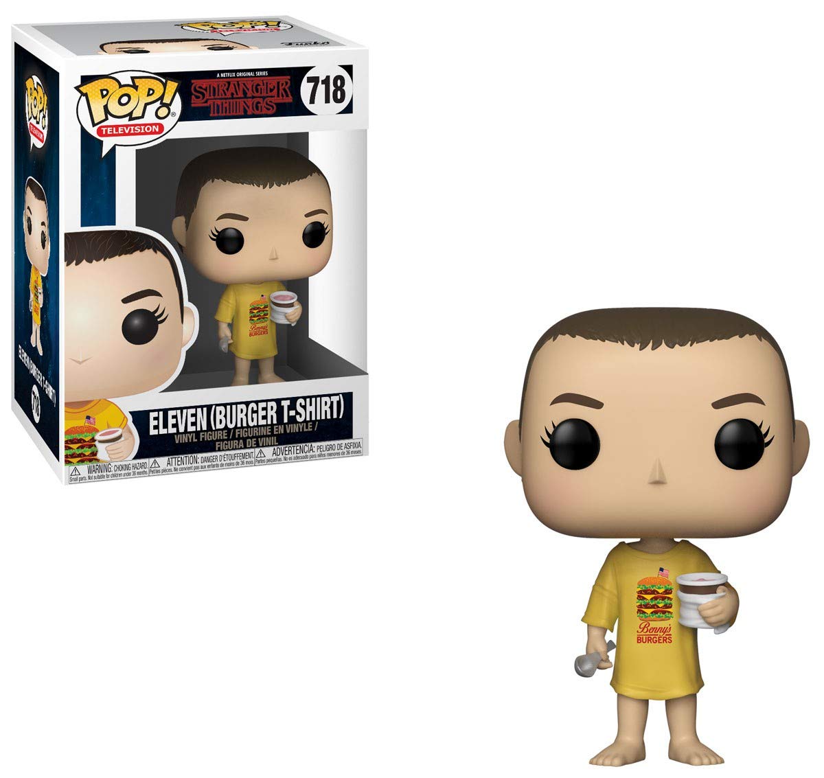 Funko POP! Television: Stranger Things - Eleven in Burger T-Shirt