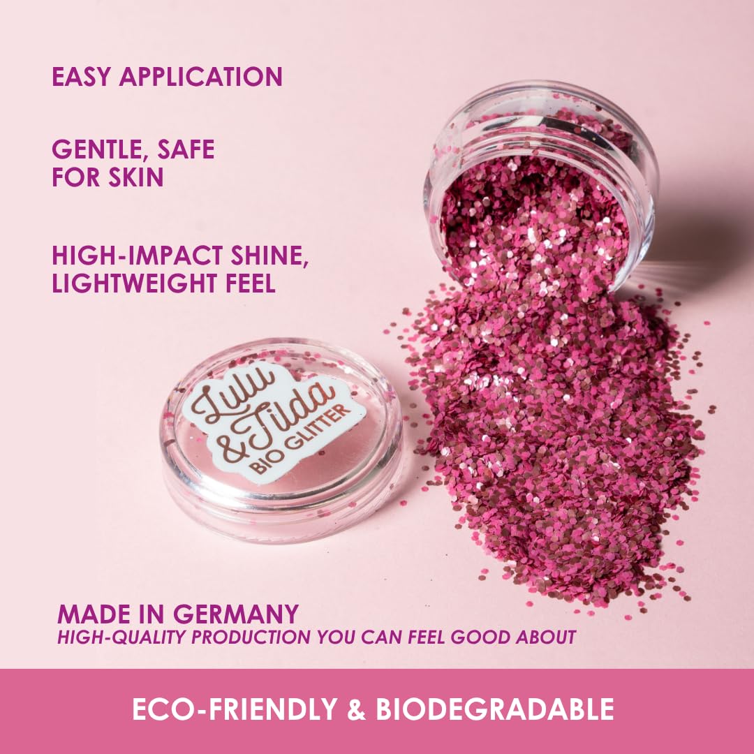 Biodegradable Glitter, 8 Colors, Vegan, for Hair and Body, Safe for Children (Every Night is Girl's Night)