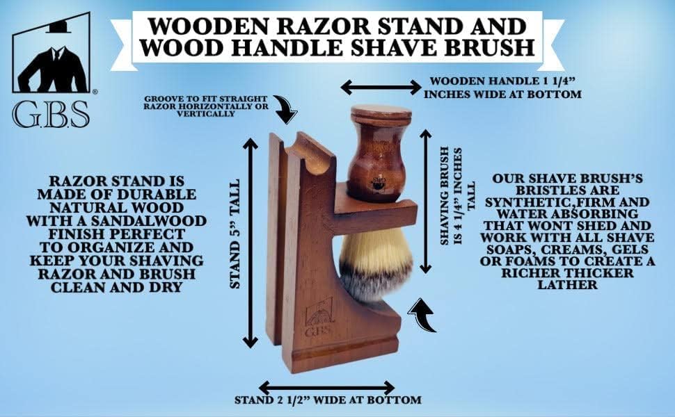 G.B.S GENTS Men's Complete Shaving Kit with Carbon Steel Razor Beauty and Personal Care G.B.S