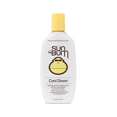 Sun Bum Cool Down Aloe Vera Lotion - Vegan After Sun Care with Cocoa Butter to Soothe and Hydrate Sunburn - 8 oz