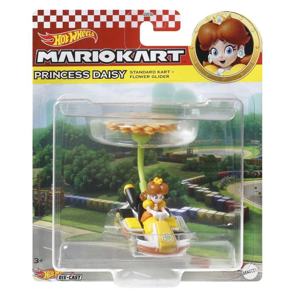 Hot Wheels Princess DasiyStandard Kart with Flower Glider
