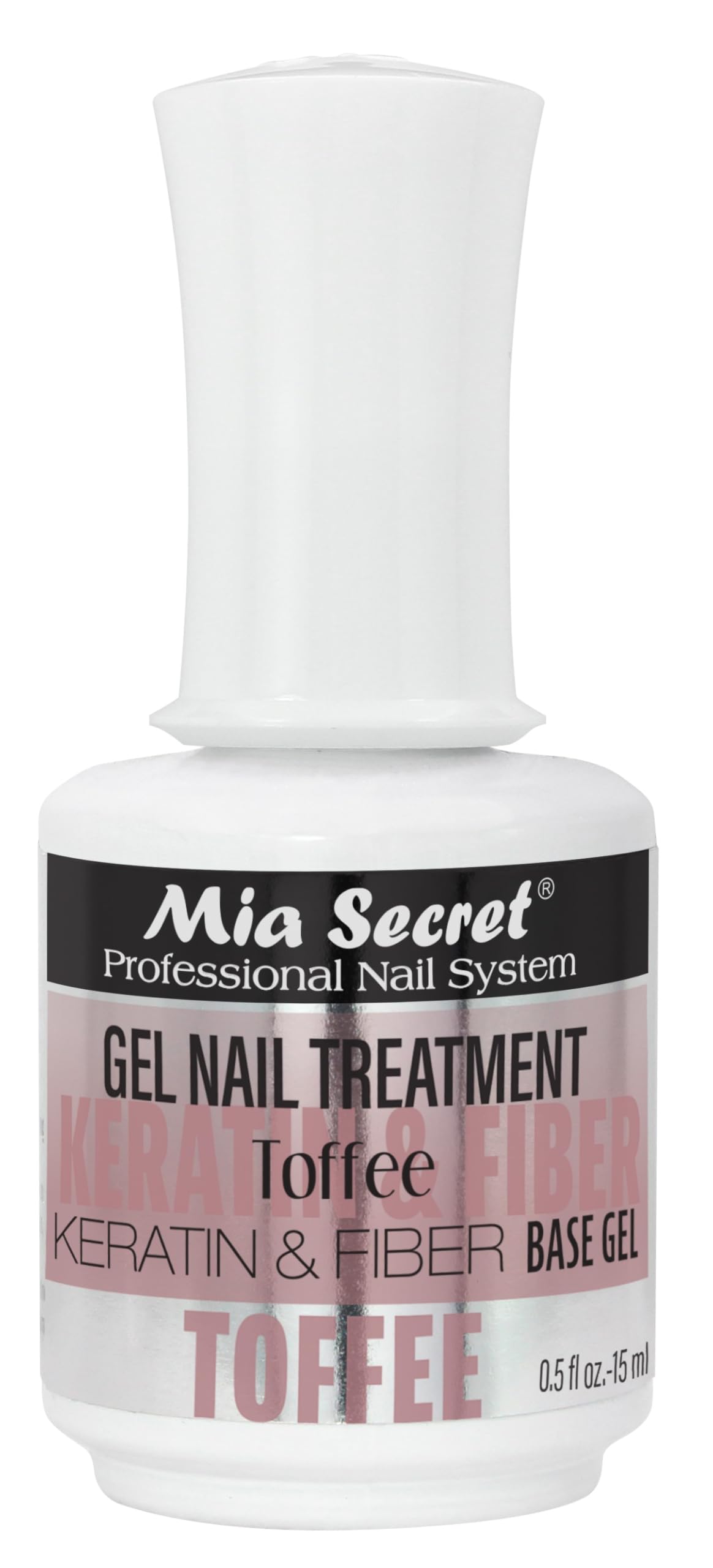 Mia Secret Professional Toffee Scented Gel Nail Treatment Keratin Base & Top Gel 0.5 FLoz Beauty & Personal Care Mia Secret