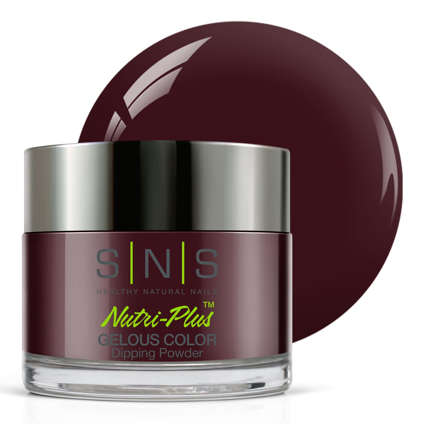 SNS Nail Dip Powder, Gelous Color Dipping Powder - Prom Dress (Wine, Purple, Brown/Maroon, Cream) - Long-Lasting Dip Nail Color Lasts 14 Days