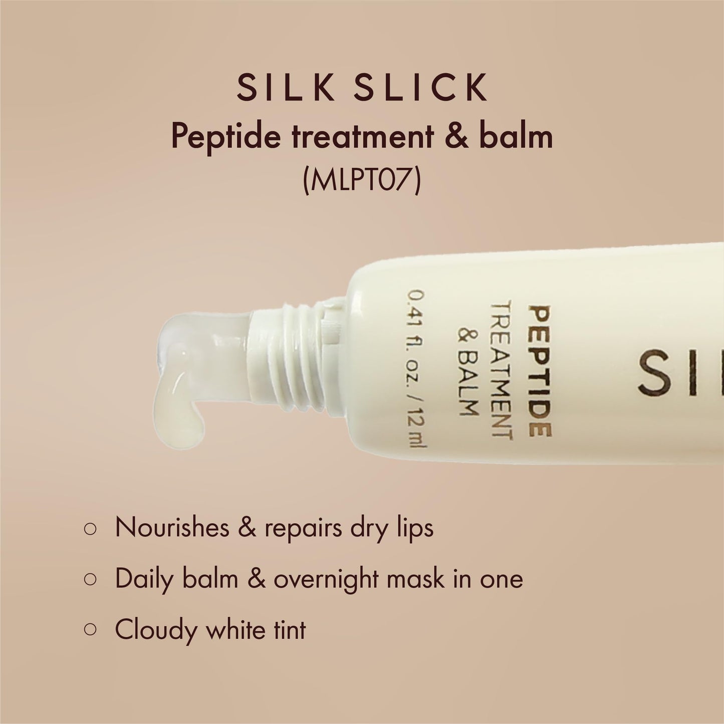 Absolute New York Gloss Slick Peptide Tinted Balm, Weightless and Non-Sticky, Soft Hydrated and Plump Lips (MLPT07 Peptide Treament Balm)