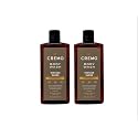 Cremo Rich-Lathering Vintage Suede Body Wash, A Vintage Suede with Notes of White Moss and Rich Amber, 16 Fl Oz (Pack of 2)