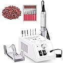 Jiasheng Electric Nail Drill, 30000rpm Professional Nail Drill Machine, Compact Electrical Nail File Kit for Acrylic Gel Nails Efile Drill
