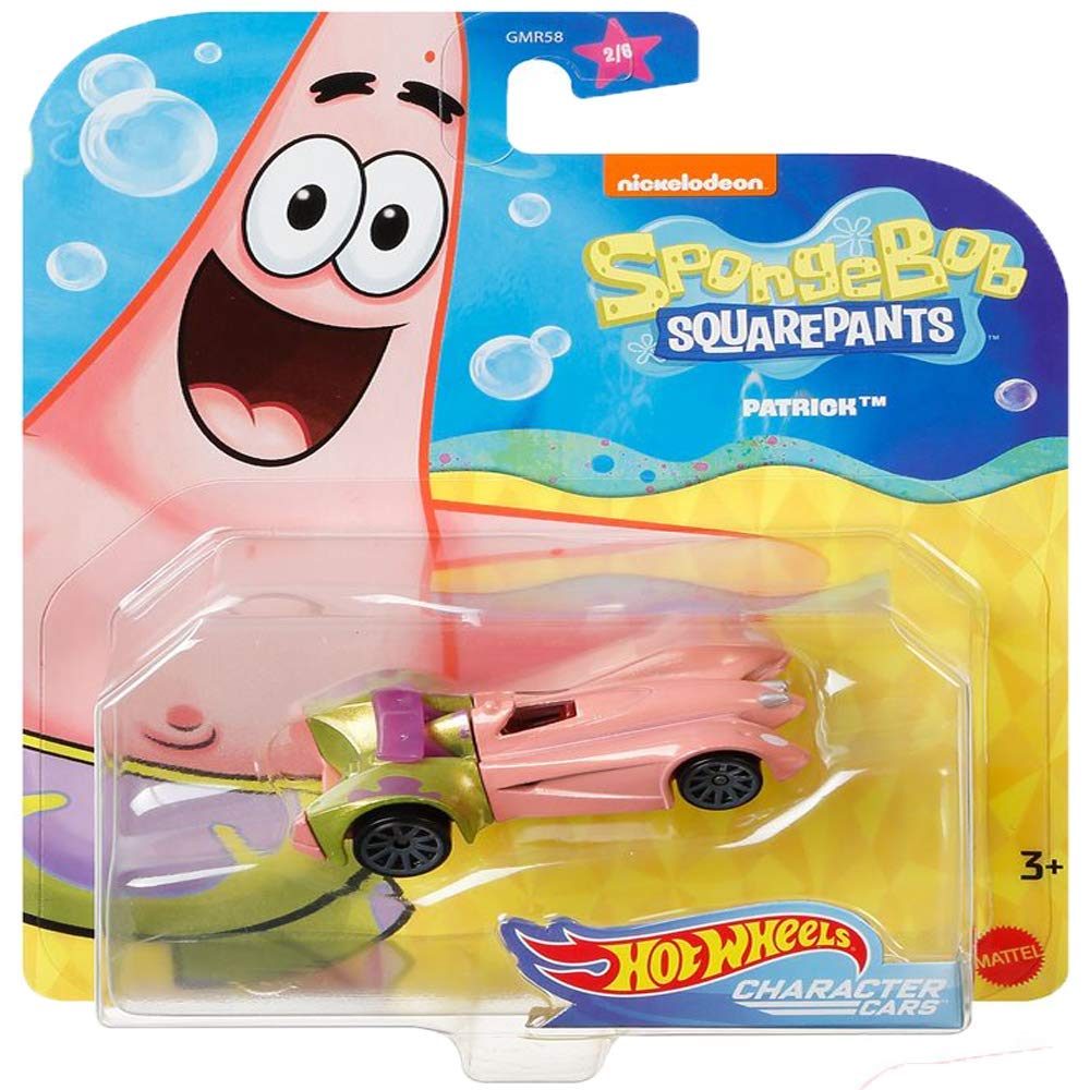 HW Spongebob Squarepants Collectible Character Car - Patrick Star, The Starfish ~ GMR61