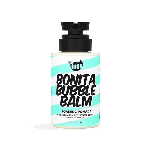 Bonita Bubble Balm Foaming Pomade - Cream to Foam Styling Pomade for Curly Hair, Wavy Hair & Natural Styles - Lightweight Hair Mousse Alternative