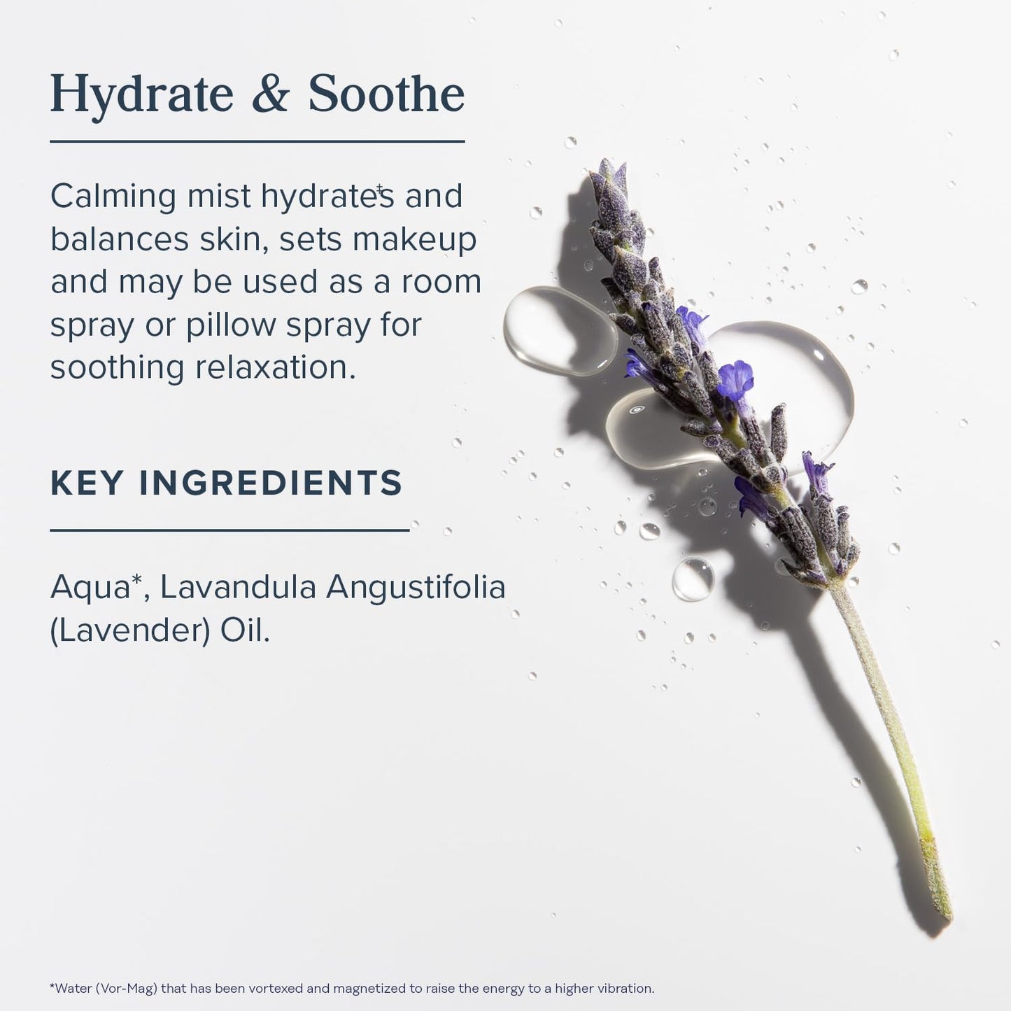 HERITAGE STORE Lavender Water Mist, Face and Body Spray, Pillow Spray, Room Spray, Calms and Balances Skin and Spaces, Soothing Lavender Scent, Made