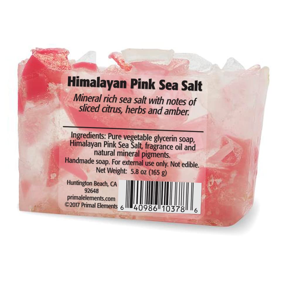 Primal Elements Wrapped Bar Soap, Himalayan Pink Sea Salt, 5.8 Oz Beauty & Personal Care Primal Elements