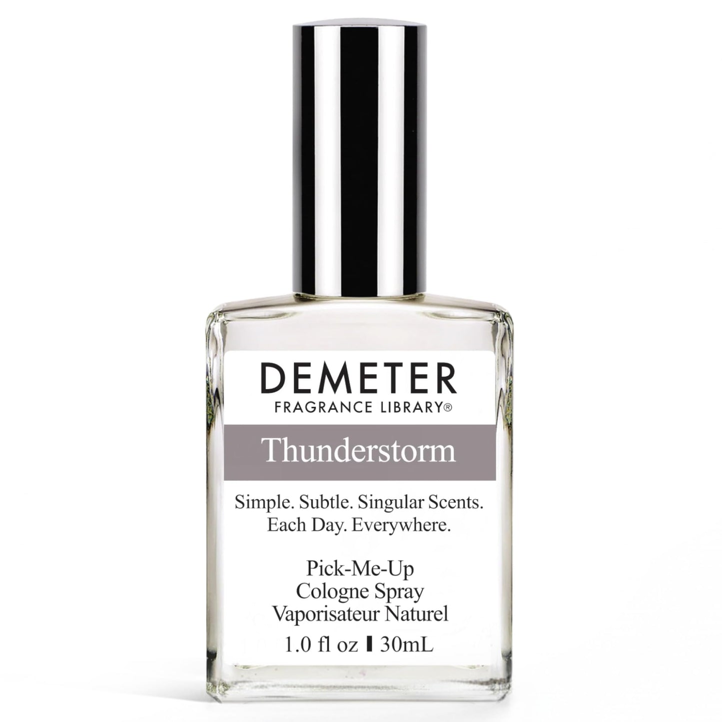 DEMETER Natural Perfume Spray Cologne for Women and Men, Thunderstorm, 1 oz