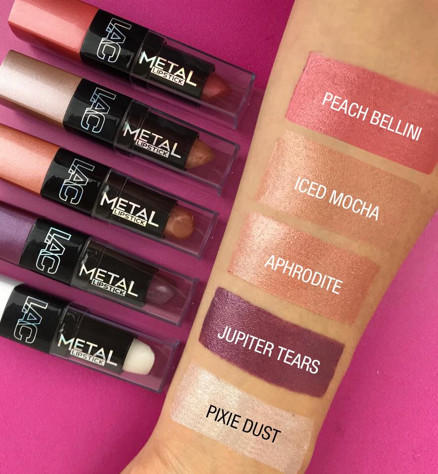 L.A. COLORS Metal Lipstick, Iced Mocha CML564