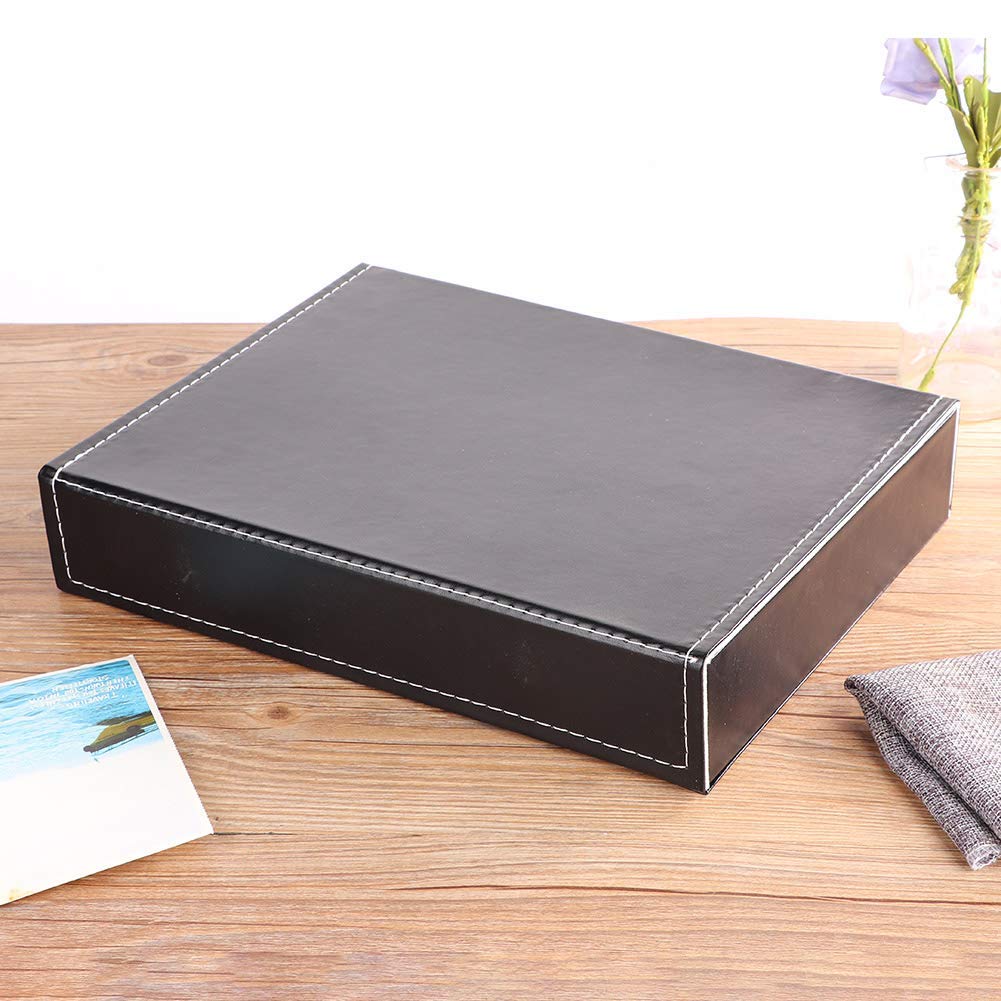 Pongnas 8 Grids Sunglass Jewelry Storage Organizer for Rings Earring, Glasses Box Organizer Leather Eyeglasses Collector Display Case Storage Box