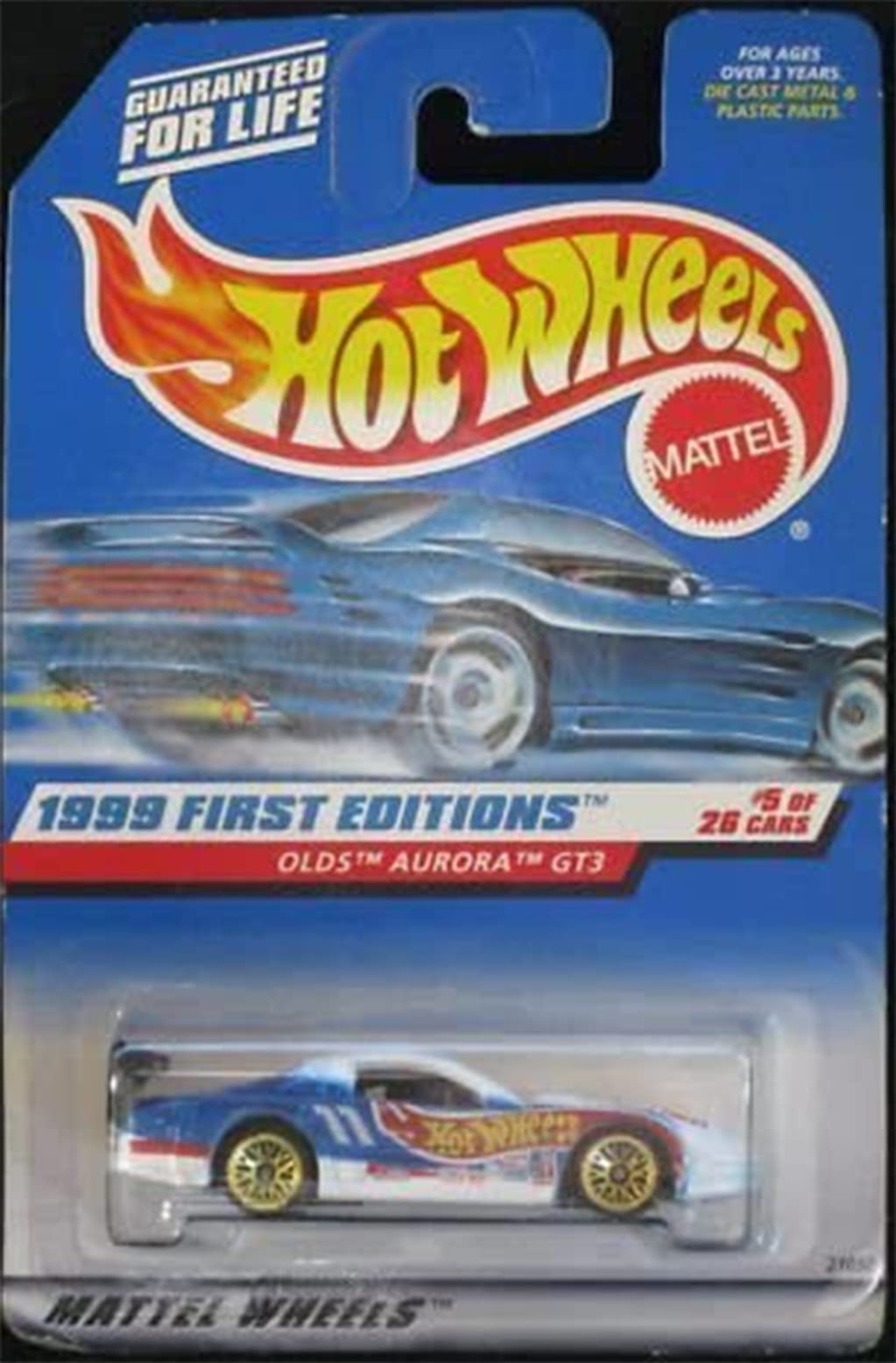 Hot Wheels 1999 First Edition #5: Olds Aurora GT3