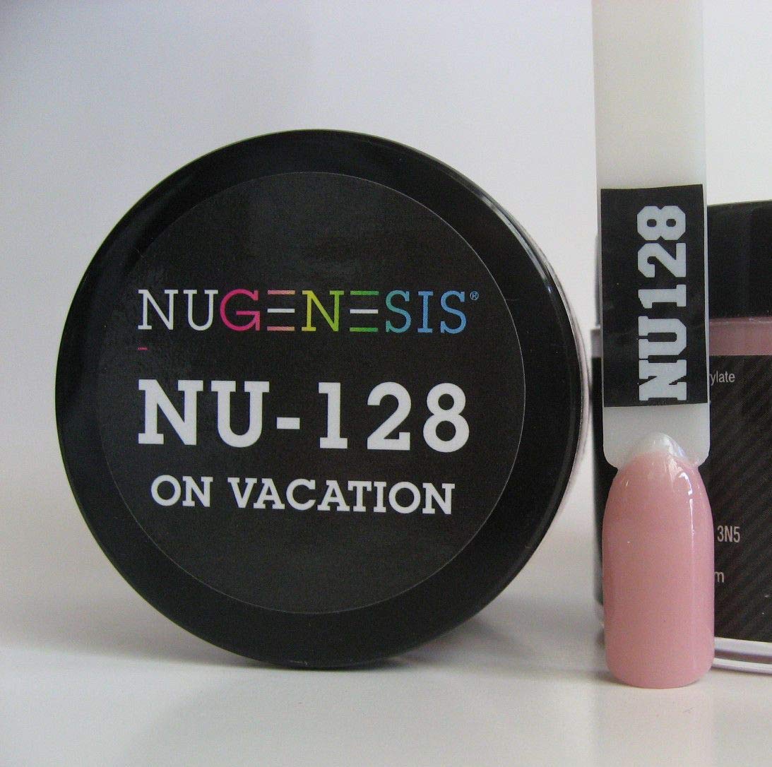 NuGenesis Nail Dipping Powder Color 1.5oz/43g Jar - (NU128 ON VACANTION) Beauty & Personal Care Nugenesis