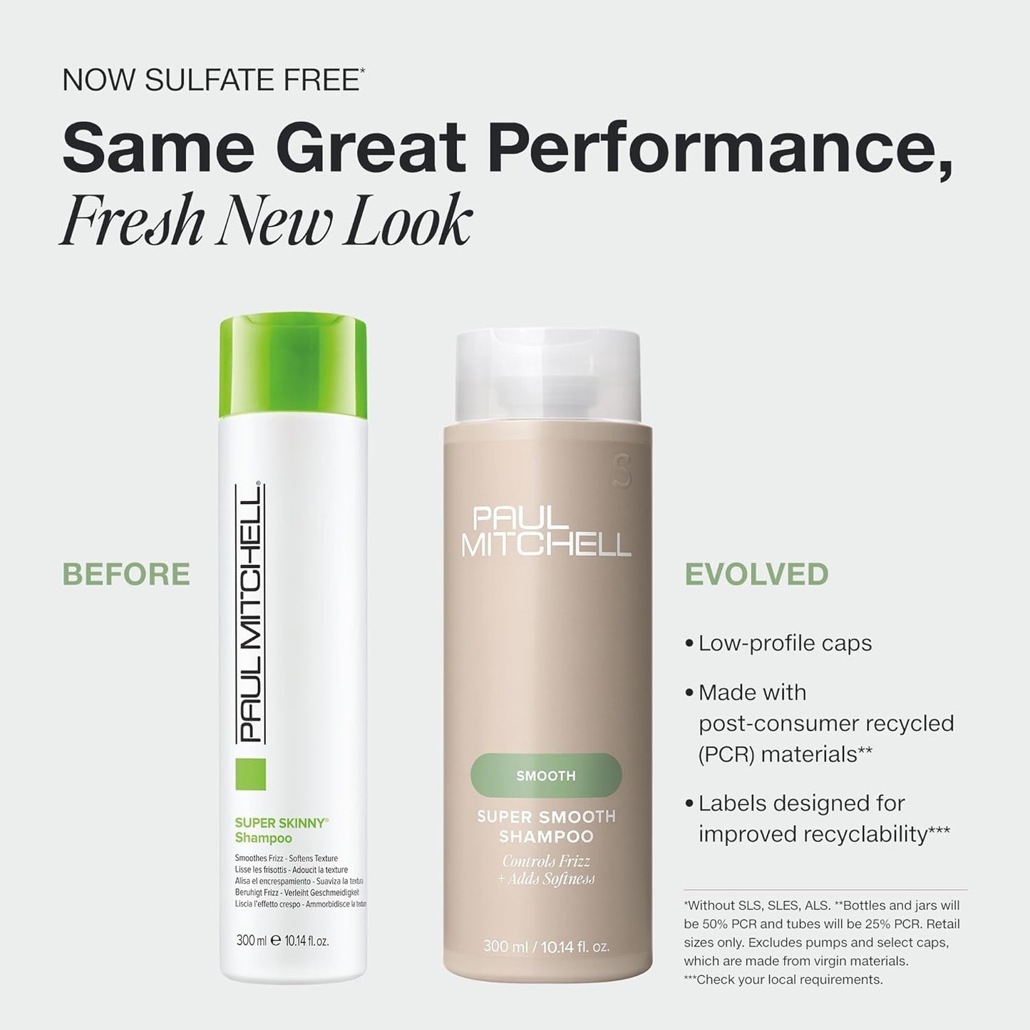 Paul Mitchell Super Skinny Smooth Gift Set with Shampoo, Conditioner, and Serum for Frizz Control, Heat Protection, and Color Protection
