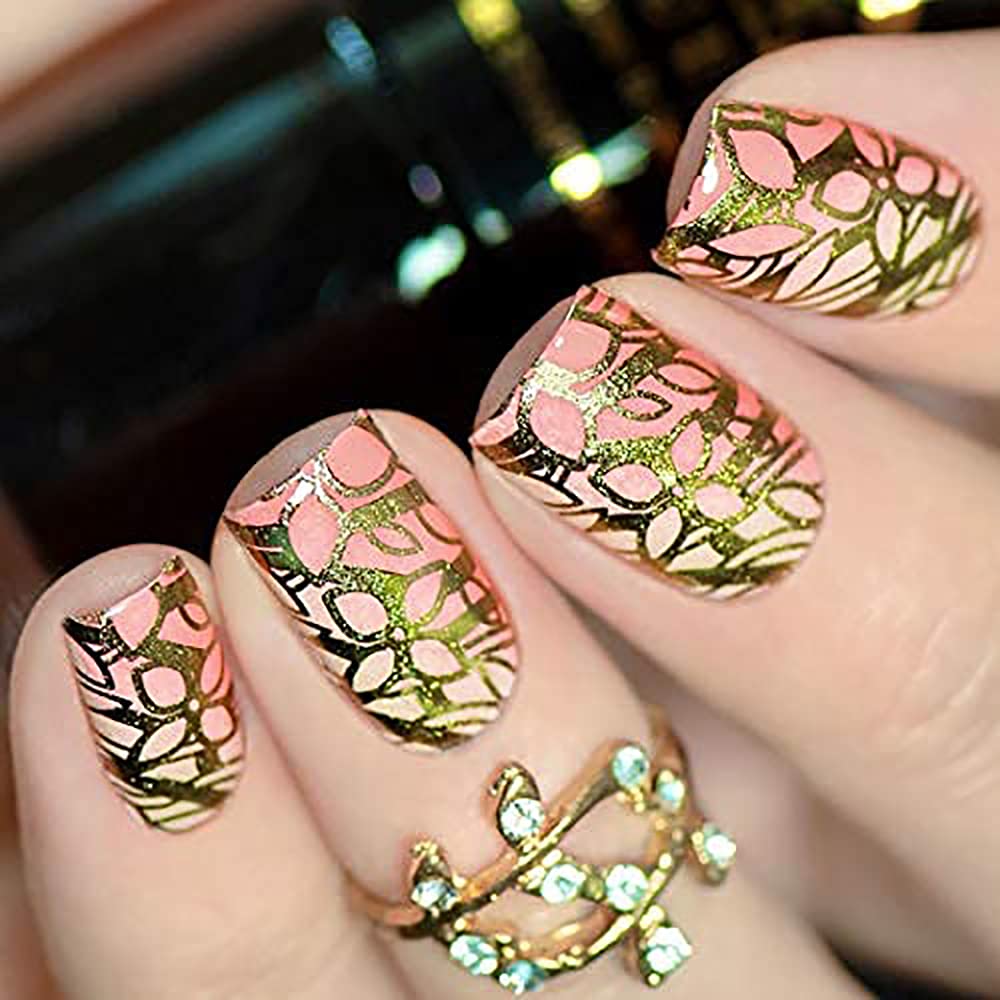 PUEEN Rocking Metallic Stamping Nail Polish Nail Art Color - Set of 12 Metallic Colors - 12ml each - BH001043