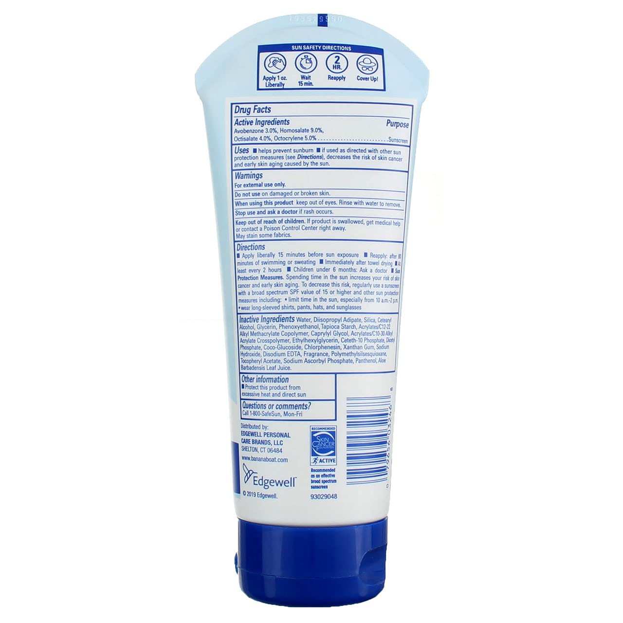 Banana Boat Spf#50+ Light As Air 6 Ounce Lotion (177ml) (Pack of 3)
