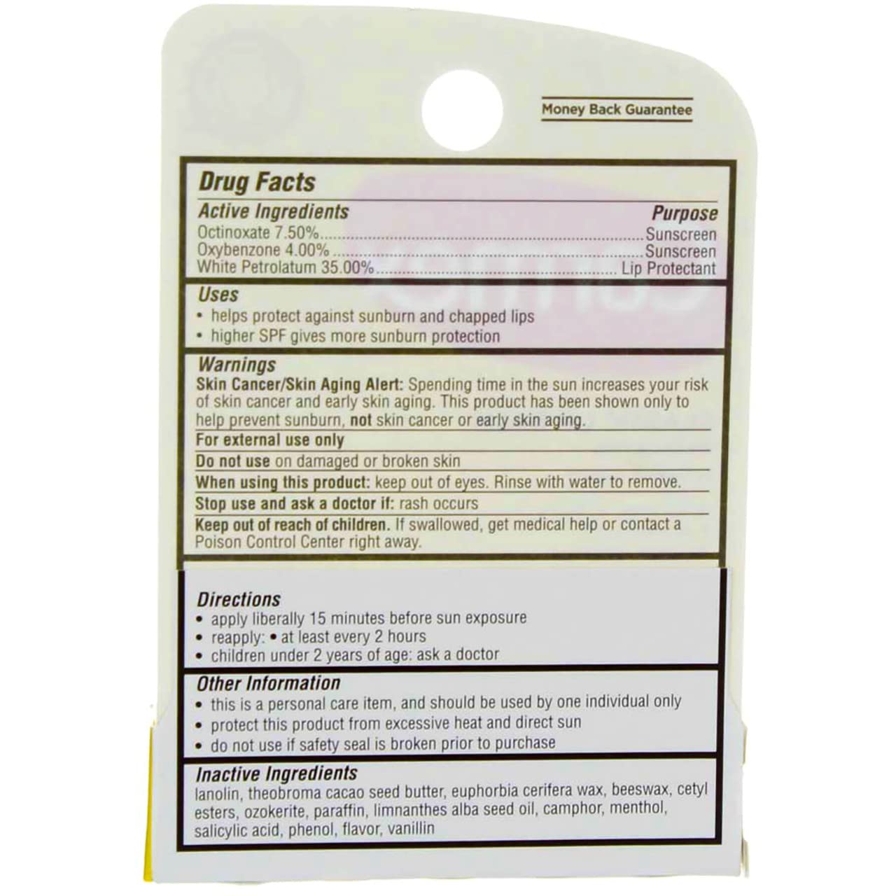 Carmex Click-Stick Moisturizing Lip Balm SPF 15 Original 0.15 oz (Pack of 10)