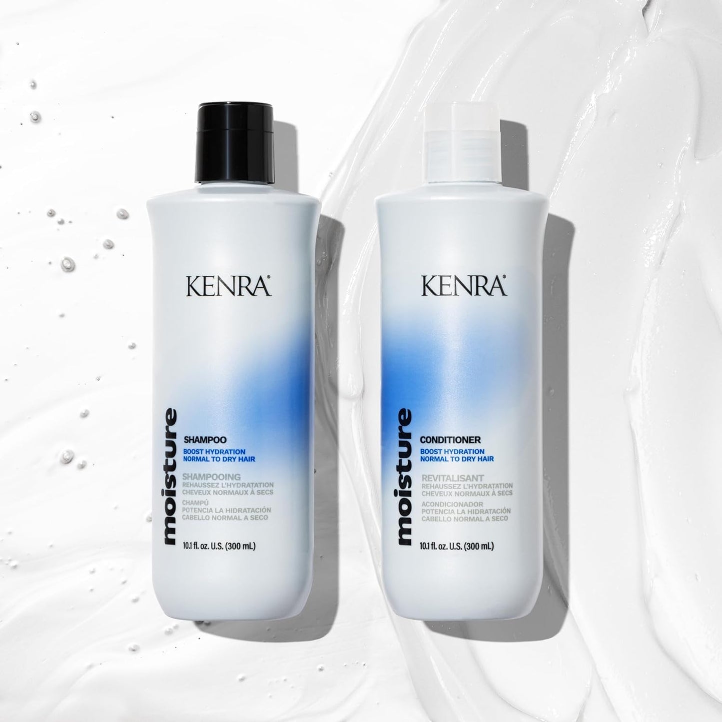Kenra Professional Moisture Shampoo & Conditioner Set | Boost Hydration | Improve Manageability and Shine | Nourish Dry Hair | Color Safe | Efforless