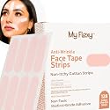 Face Tape Strips - 128 Pre-Cut Cotton Face Lifting Tape, Overnight Anti Wrinkle Patches, Smile Line Patches, Frown Line Patches, Jawline Smoothing