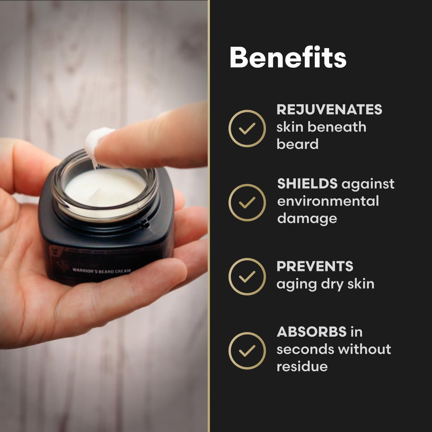 Beard Cream by Beard Struggle-Asgardian Secret Moisturizer&Softener for Men-Hydrated with Avocado & Jojoba Oils-Beard & Mustache Growth Cream 50g Beauty and Personal Care The Beard Struggle